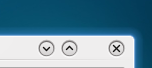 A screenshot of KDE window controls