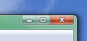 A screenshot of window borders in Windows 7